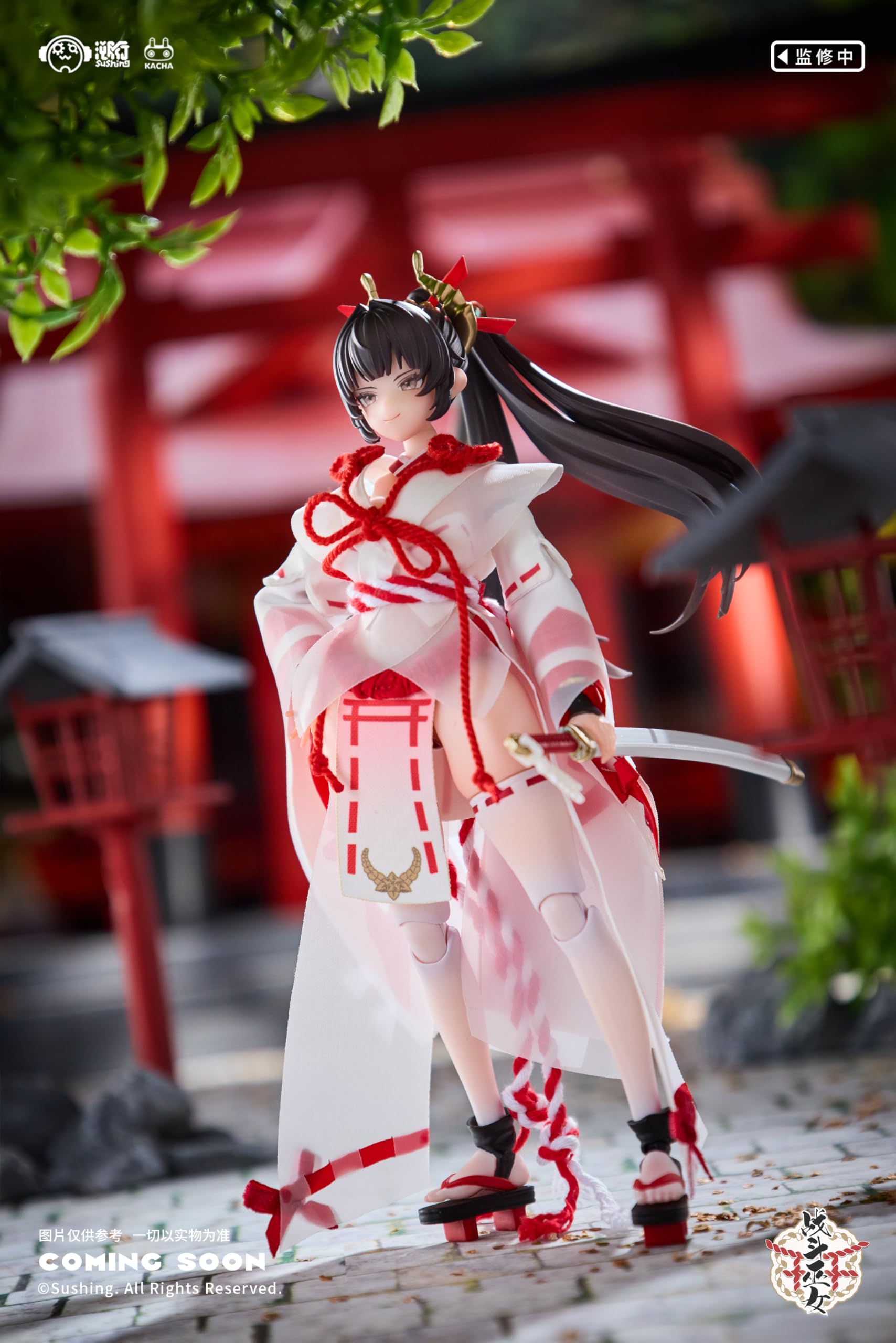 Amazon.co.jp: LEBOO 溯行 Sushing 1/12 戦闘巫女 上滕桜 可動